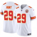 Kansas City Chiefs #29 Kareem Hunt White 2024 F.U.S.E. Vapor Untouchable Limited Stitched Jersey