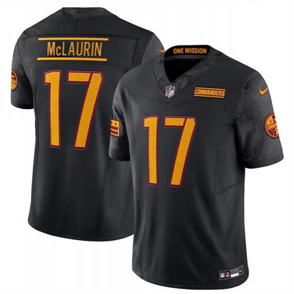 Washington Commanders #17 Terry McLaurin Black 2024 F.U.S.E. Vapor Limited Stitched Jersey