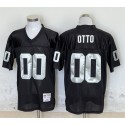 Las Vegas Raiders #00 Jim Otto Black Throwback Stitched Jersey