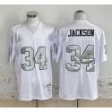 Las Vegas Raiders #34 Bo Jackson White Throwback Stitched Jersey