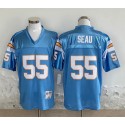 Los Angeles Chargers #55 Junior Seau Blue Throwback Stitched Jersey