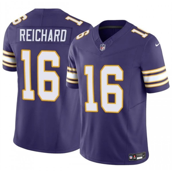 Minnesota Vikings #16 Will Reichard Purple 2023 F.U.S.E. Throwback Vapor Untouchable Limited Stitched Jersey