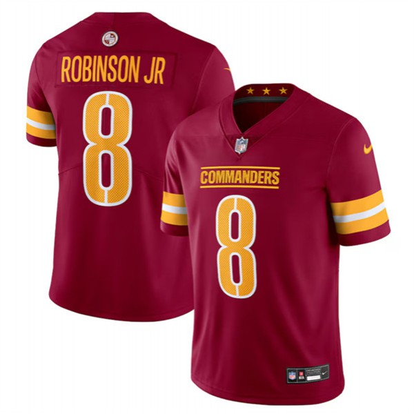 Washington Commanders #8 Brian Robinson Jr Burgundy 2024 Vapor Limited Stitched Jersey