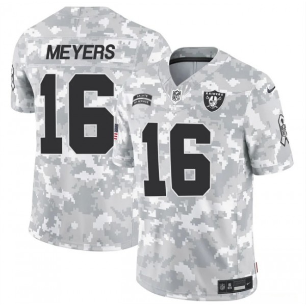 Las Vegas Raiders #16 Jakobi Meyers Arctic Camo 2024 F.U.S.E. Salute To Service Limited Stitched Jersey