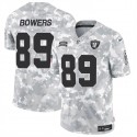 Las Vegas Raiders #89 Brock Bowers Arctic Camo 2024 F.U.S.E. Salute To Service Limited Stitched Jersey