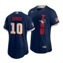 Toronto Blue Jays #10 Marcus Semien 2021 Navy All-Star Flex Base Stitched Jersey