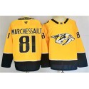 Nashville Predators #81 Jonathan Marchessault Gold 2024-25 Home Stitched Jersey