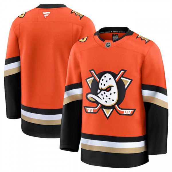 Anaheim Ducks Blank Orange 2024-25 Home Stitched Jersey