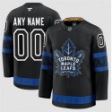 Toronto Maple Leafs Custom Black 2024-25 Alternate Stitched Jersey