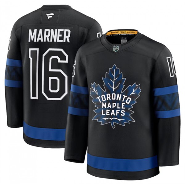 Toronto Maple Leafs #16 Mitchell Marner Black 2024-25 Alternate Stitched Jersey