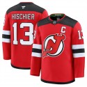 New Jersey Devils #13 Nico Hischier Red 2024-25 Home Stitched Jersey