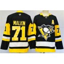 Pittsburgh Penguins #71 Evgeni Malkin Black 2024-25 Home With A Patch Stitched Jersey