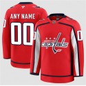 Washington Capitals Custom Red 2024-25 Home Stitched Jersey