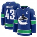 Vancouver Canucks #43 Quinn Hughes Blue 2024-25 Home Stitched Jersey