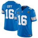 Detroit Lions #16 Jared Goff Blue 2024 F.U.S.E. With John Madden Patch And 4-Star C Patch Vapor Limited Stitched Jersey