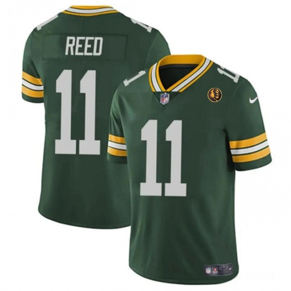 Green Bay Packers #11 Jayden Reed Green Christian Watson Green With John Madden Patch Vapor Untouchable Stitched Jersey