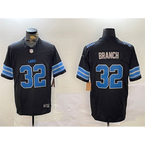 Detroit Lions #32 Brian Branch Black 2024 F.U.S.E. 2nd Alternate Vapor Limited Stitched Jersey