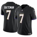 Baltimore Ravens #7 Rashod Bateman Black 2023 F.U.S.E Vapor Limited Jersey