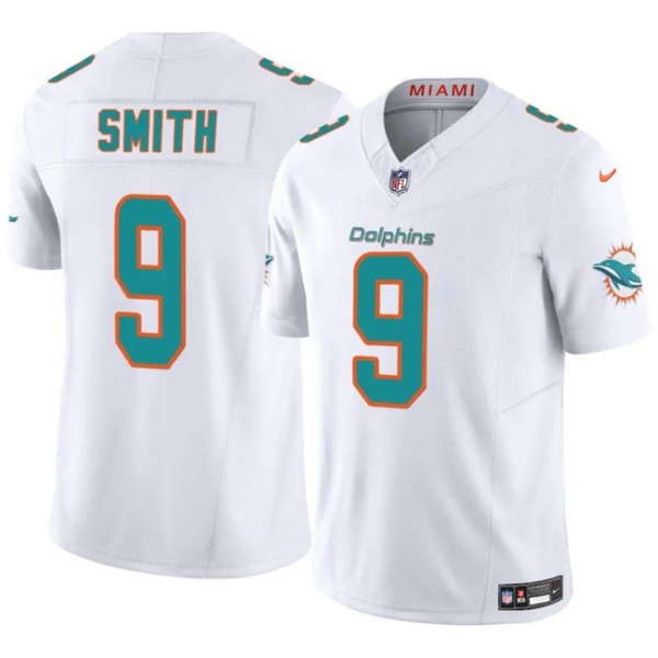 Miami Dolphins #9 Jonnu Smith White 2024 F.U.S.E. Vapor Limited Stitched Jersey