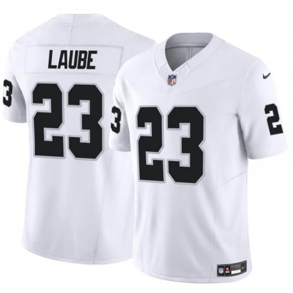 Las Vegas Raiders #23 Dylan Laube White F.U.S.E. Vapor Stitched Jersey