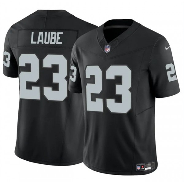 Las Vegas Raiders #23 Dylan Laube Black 2024 F.U.S.E. Vapor Stitched Jersey
