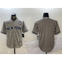New York Yankees Blank Gray 2024 World Series Cool Base Stitched Jersey