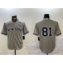 New York Yankees #81 Luis Gil Gray 2024 World Series Cool Base Stitched Jersey