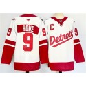 Detroit Red Wings #9 Gordie Howe White Red 2024-25 With C Patch Stitched Jersey