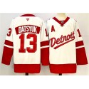 Detroit Red Wings #13 Pavel Datsyuk White Red 2024-25 With A Patch Stitched Jersey