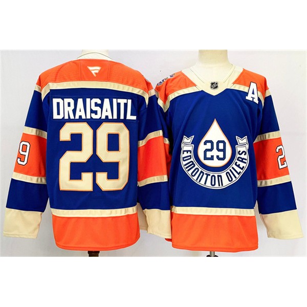 Edmonton Oilers #97 Connor McDavid Royal 2024-25 With C Patch Heritage Classic Primegreen Stitched Jersey