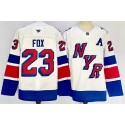 New York Rangers #23 Adam Fox White 2024-25 Stadium Series Stitched Jersey