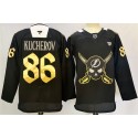 Tampa Bay Lightning #86 Nikita Kucherov 2024-25 Black Gasparilla Inspired Pirate-Themed Warmup Stitched Jersey