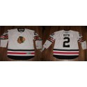 Chicago Blackhawks #2 Duncan Keith White Stitched Jersey