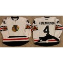 Chicago Blackhawks #4 Niklas Hjalmarsson White Stitched Jersey
