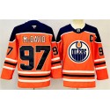 Edmonton Oilers #97 Connor McDavid Orange 2024-25 With C Patch Heritage Classic Primegreen Stitched Jersey