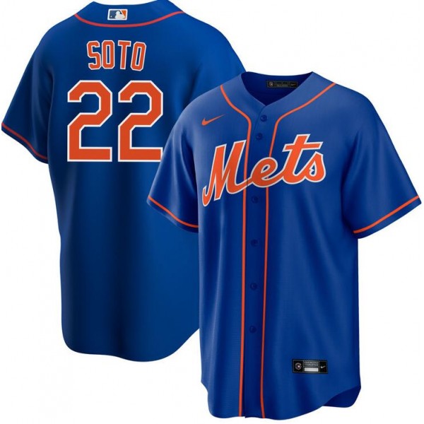 New York Mets #22 Juan Soto Royal 2024 Cool Base Limited Stitched Jersey