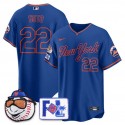 New York Mets #22 Juan Soto Blue Road 2025 Spring Training Stitched Jersey