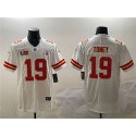 Kansas City Chiefs #19 Kadarius Toney White 2025 Super Bowl LIX Patch Vapor Untouchable Limited Stitched Jersey