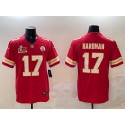 Kansas City Chiefs #17 Mecole Hardman Red 2025 Super Bowl LIX Patch Vapor Untouchable Limited Stitched Jersey