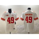 Kansas City Chiefs #49 Daniel Sorensen White 2025 Super Bowl LIX Patch Vapor Untouchable Limited Stitched Jersey