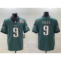 Philadelphia Eagles #9 Nick Foles Green 2025 Super Bowl LIX Patch Vapor Untouchable Limited Stitched Jersey