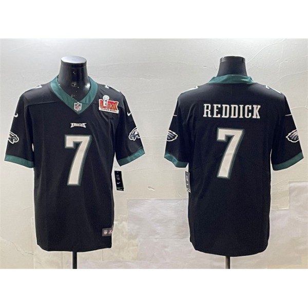 Philadelphia Eagles #7 Haason Reddick Black 2025 Super Bowl LIX Patch Vapor Untouchable Limited Stitched Jersey