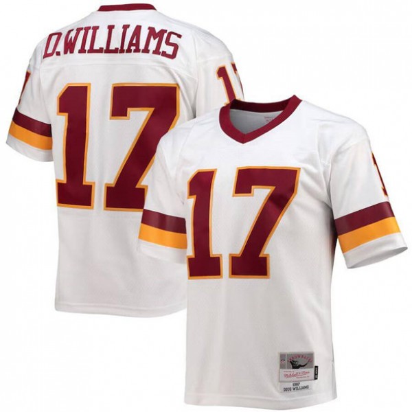 Washington Redskins #17 Doug Williams White Mitchell Ness Stitched Jersey