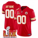 Kansas City Chiefs Custom Red F.U.S.E. 2025 Super Bowl LIX Patch Vapor Untouchable Limited Stitched Jersey