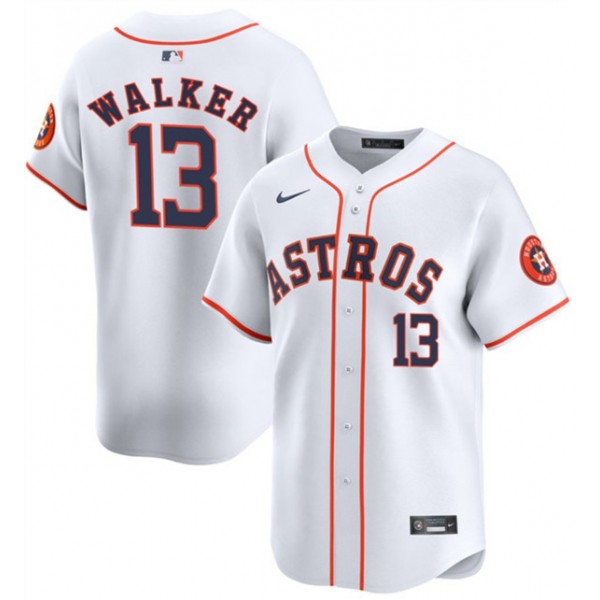 Houston Astros #13 Christian Walker White 2025 Home Limited Stitched Jersey
