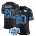 Detroit Lions #20 Barry Sanders Black 2024 NFC North Champions F.U.S.E. Vapor Limited Stitched Jersey