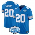 Detroit Lions #20 Barry Sanders Blue 2024 NFC North Champions F.U.S.E. Vapor Limited Stitched Jersey
