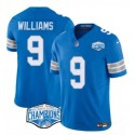 Detroit Lions #9 Jameson Williams Blue 2024 NFC North Champions F.U.S.E. Vapor Limited Stitched Jersey