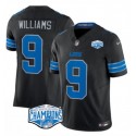 Detroit Lions #9 Jameson Williams Black 2024 NFC North Champions F.U.S.E. Vapor Limited Stitched Jersey
