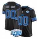 Detroit Lions Custom Black 2024 NFC North Champions F.U.S.E. Vapor Limited Stitched Jersey